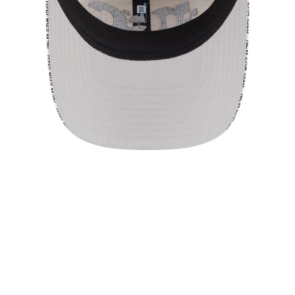 Pictured is this New Era NEC Logo 9FORTY Unstructured cap in White. 7