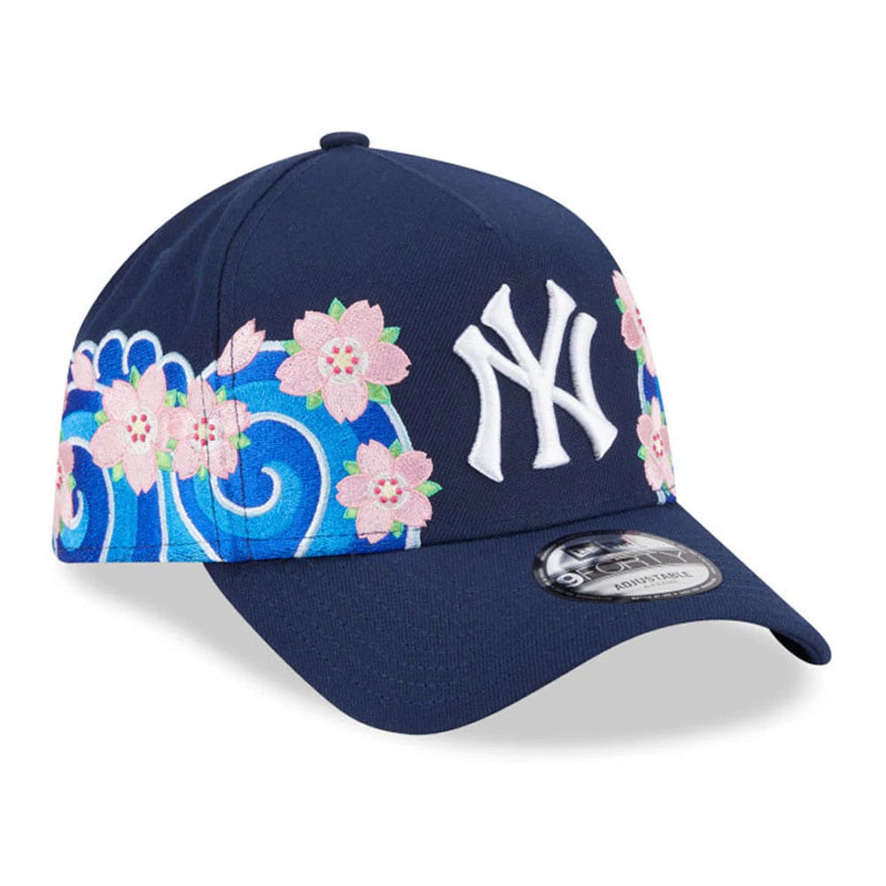 Pictured is this MLB Sakura New York Yankees 9FORTY A-Frame cap in dark blue. 3
