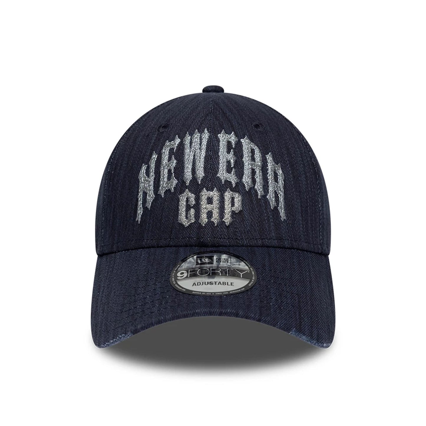 Pictured is this New Era Street Archived 9FORTY cap in navy. 3
