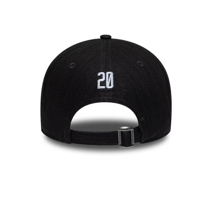 Pictured is this New Era Street Archived 9FORTY cap in black. 2