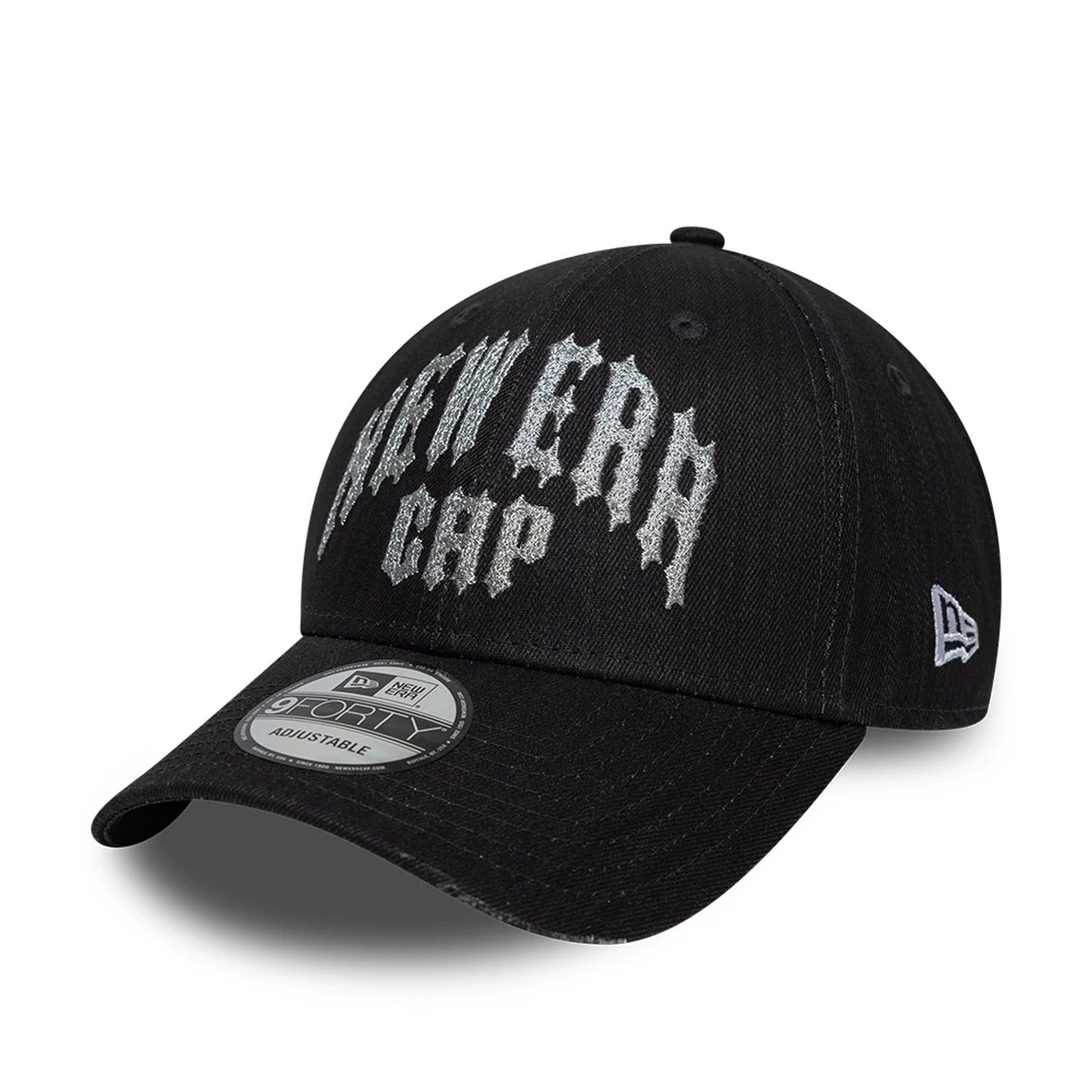 Pictured is this New Era Street Archived 9FORTY cap in black. 1