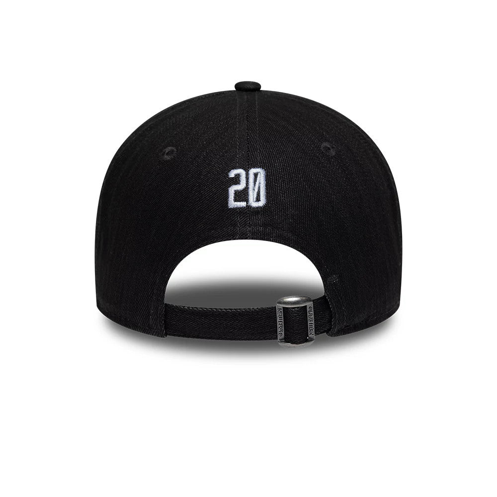 Pictured is this New Era Street Archived 9FORTY cap in black. 2