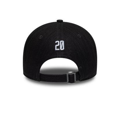 Pictured is this New Era Street Archived 9FORTY cap in black. 2