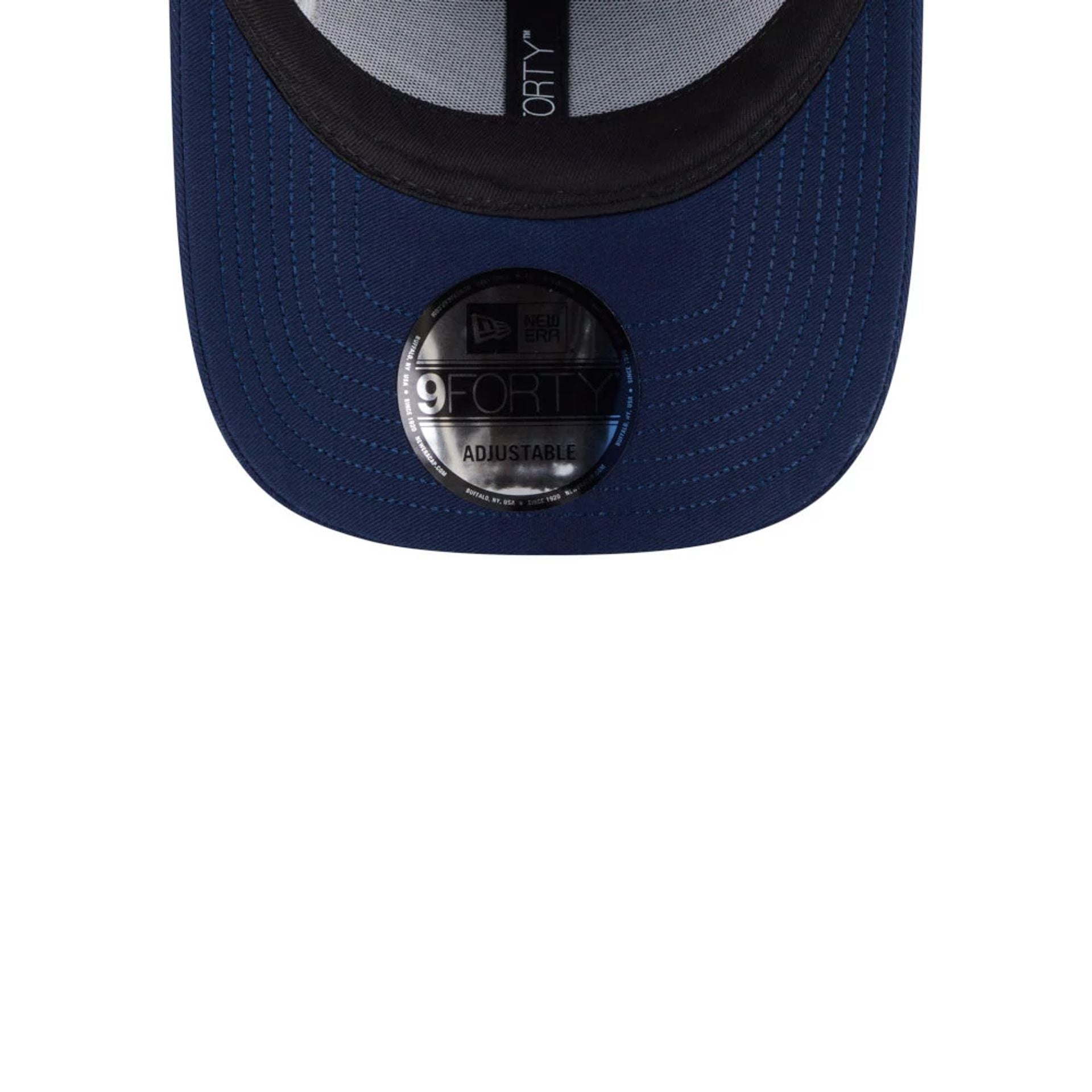 Pictured is this New Era Mix League 9FORTY cap in dark blue. 7