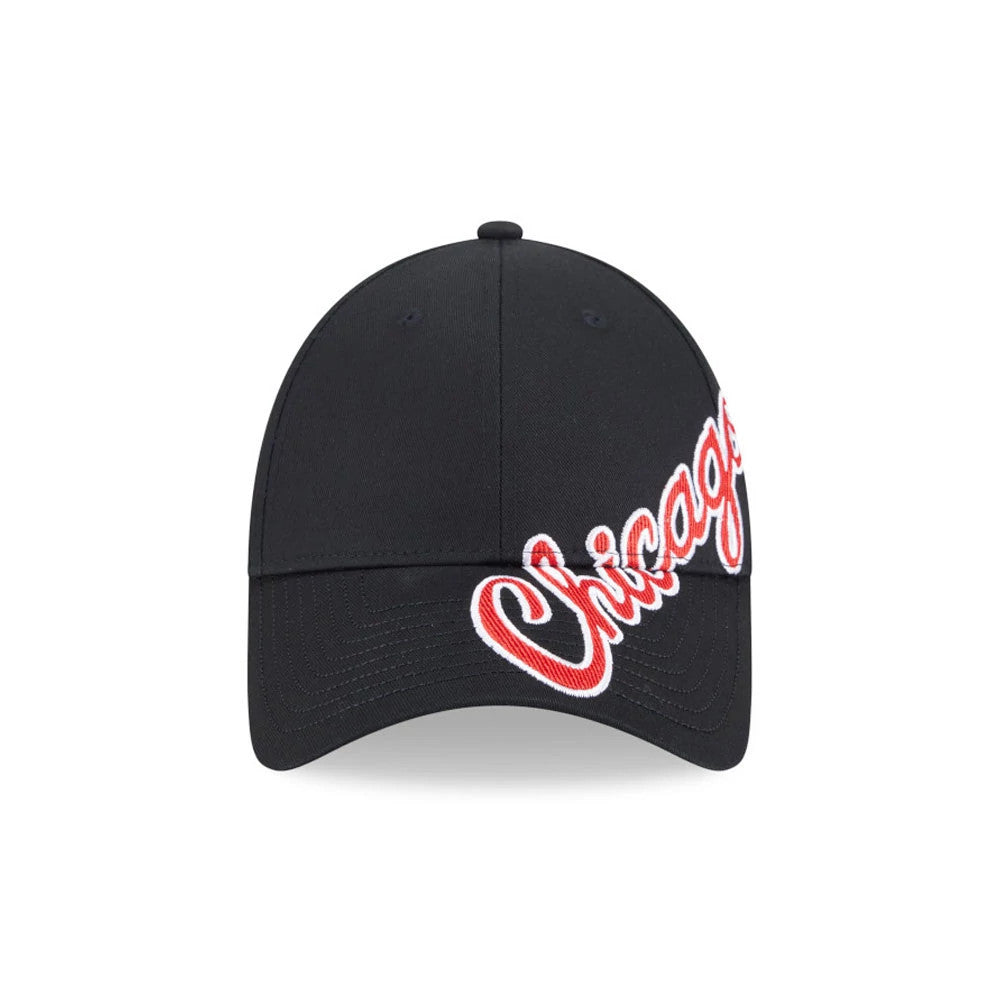 Pictured is this NBA Mix League Chicago Bulls 9FORTY cap in black. 2