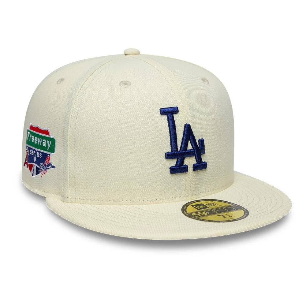 Pictured is this MLB City Series LA Dodgers 59FIFTY Fitted cap in white. 1