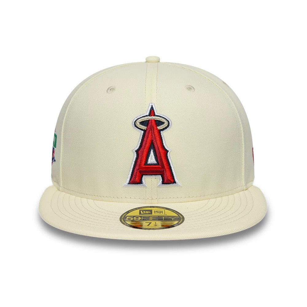 Pictured is this MLB City Series LA Angels 59FIFTY Fitted cap in white. 5