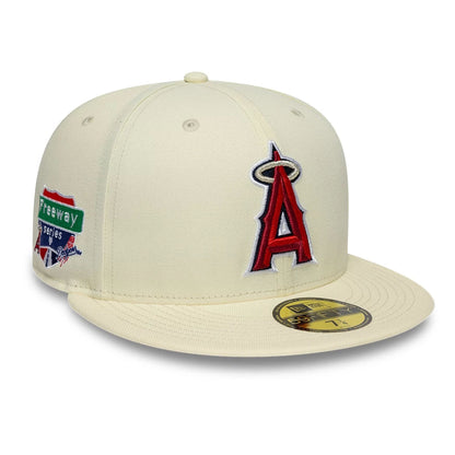 Pictured is this MLB City Series LA Angels 59FIFTY Fitted cap in white. 1