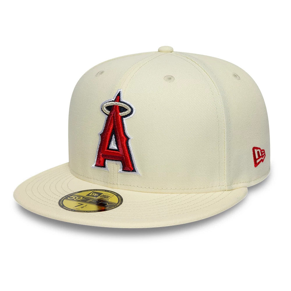 Pictured is this MLB City Series LA Angels 59FIFTY Fitted cap in white. 4