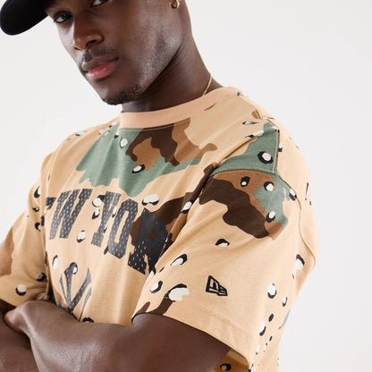 The model is wearing this MLB Camo New York Yankees T-Shirt in Desert Camo . 5
