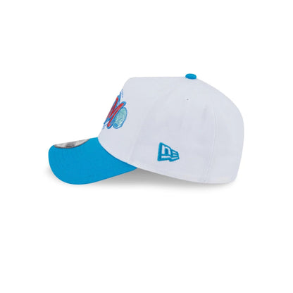 Pictured is this  Rick And Morty 9FORTY A-Frame Adjustable cap in white. 5