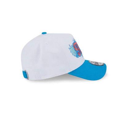 Pictured is this  Rick And Morty 9FORTY A-Frame Adjustable cap in white. 6