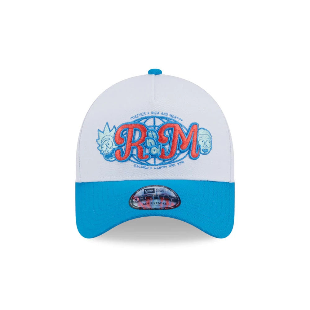 Pictured is this  Rick And Morty 9FORTY A-Frame Adjustable cap in white. 2