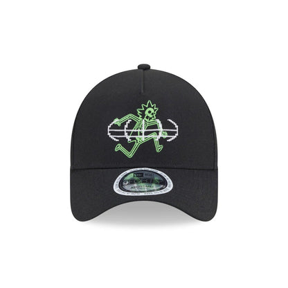 Pictured is this Rick And Morty Glow In The Dark 9FORTY A-Frame Adjustable cap in black. 2