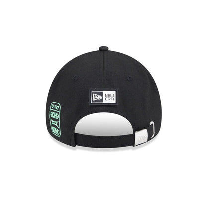 Pictured is this Rick And Morty Glow In The Dark 9FORTY A-Frame Adjustable cap in black. 6