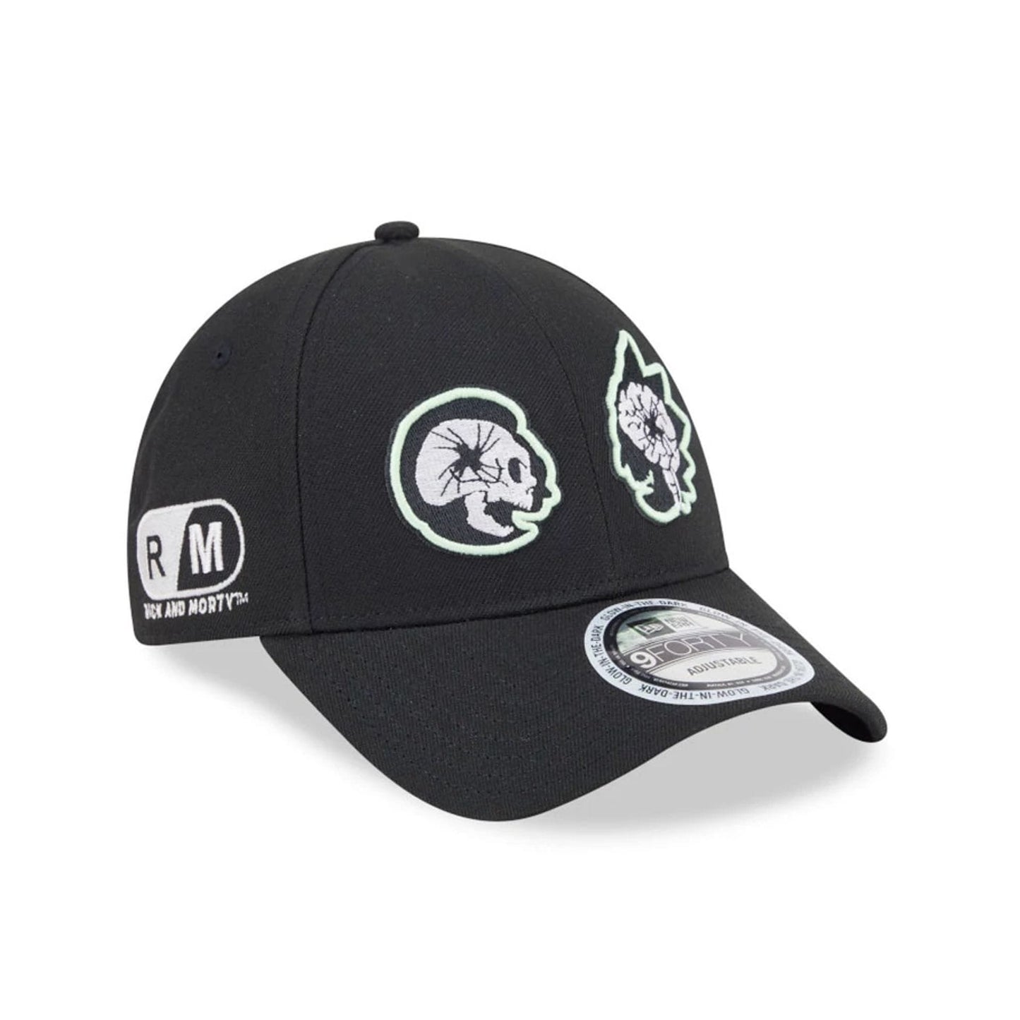 Pictured is this  Rick And Morty 9FORTY Adjustable cap in black. 3