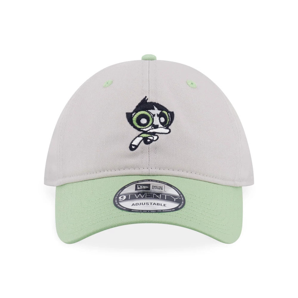 Pictured is this Powerpuff Girls Buttercup 9TWENTY cap in grey and green.. 3