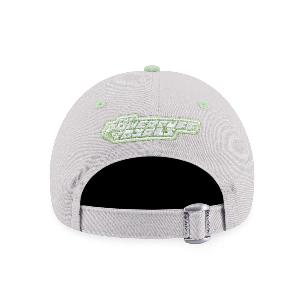Pictured is this Powerpuff Girls Buttercup 9TWENTY cap in grey and green.. 2