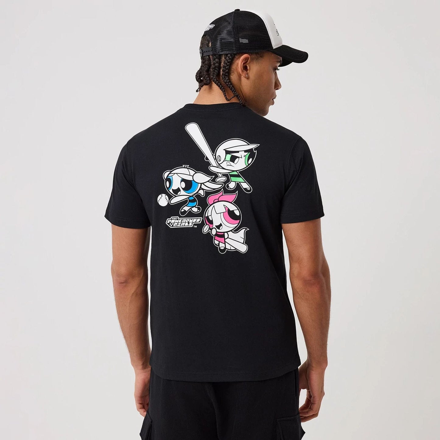 The model is wearing this Powerpuff Girls T-Shirt in black. 2