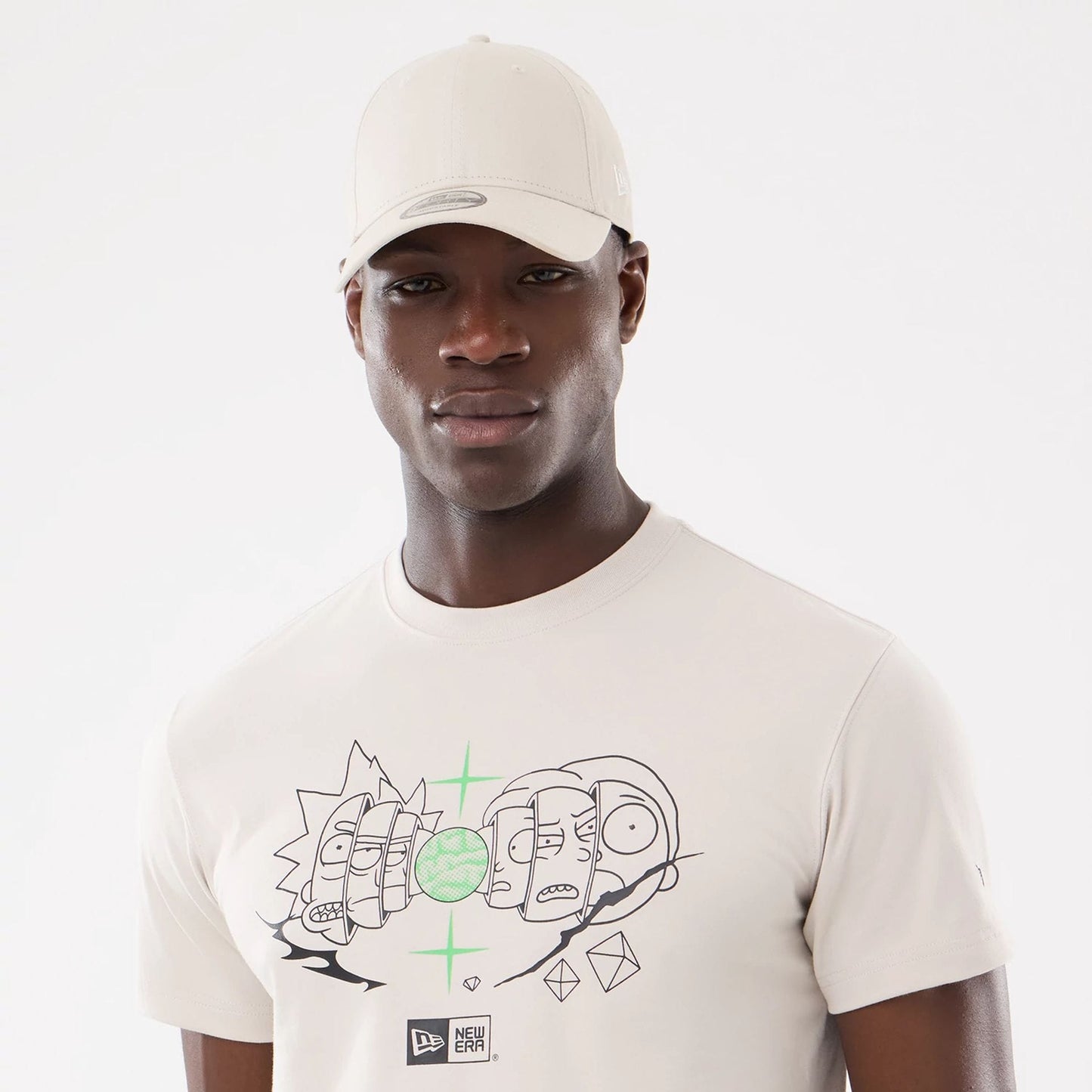 The model is wearing this Rick And Morty T-Shirt in cream. 6
