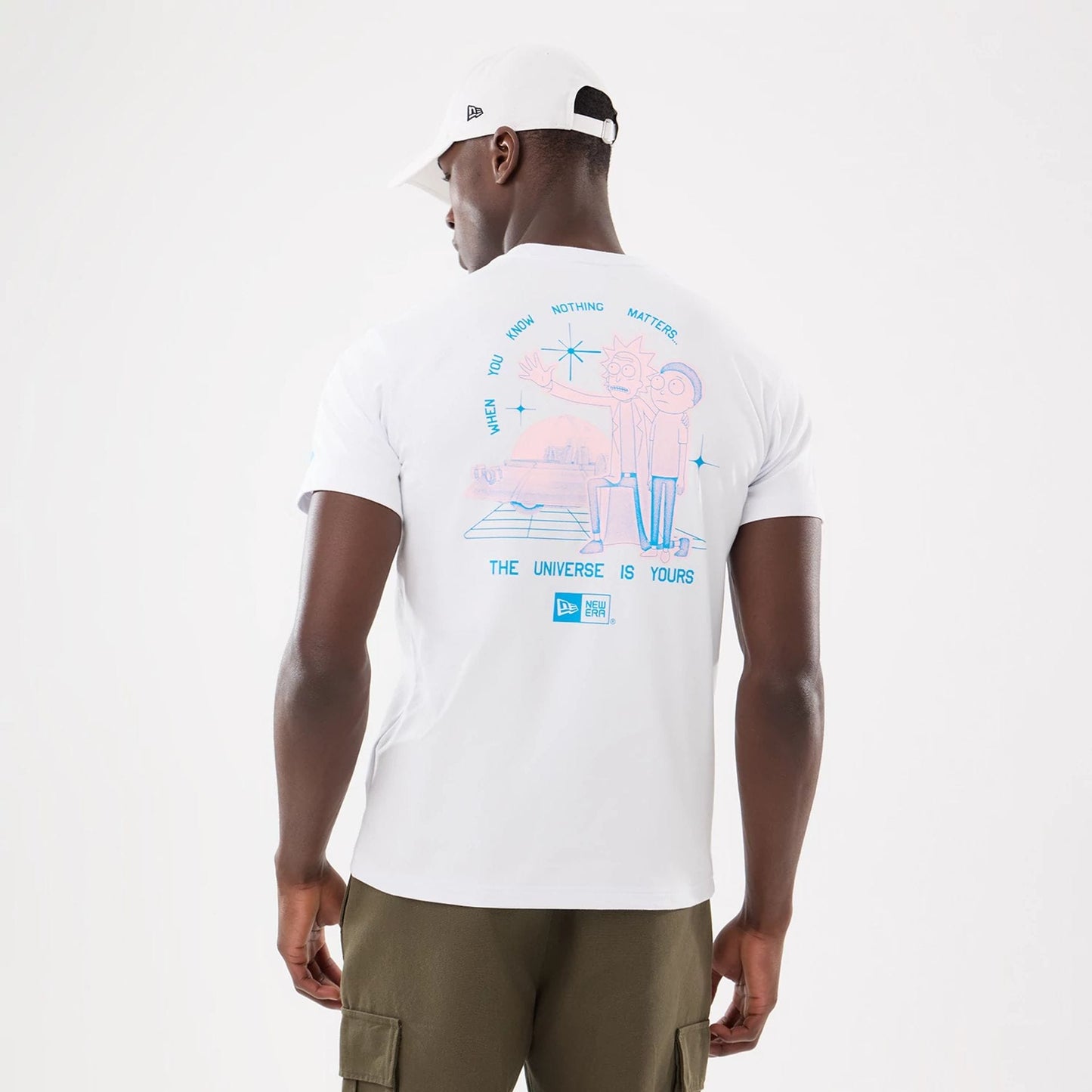 The model is wearing this Rick And Morty T-Shirt in white. 2