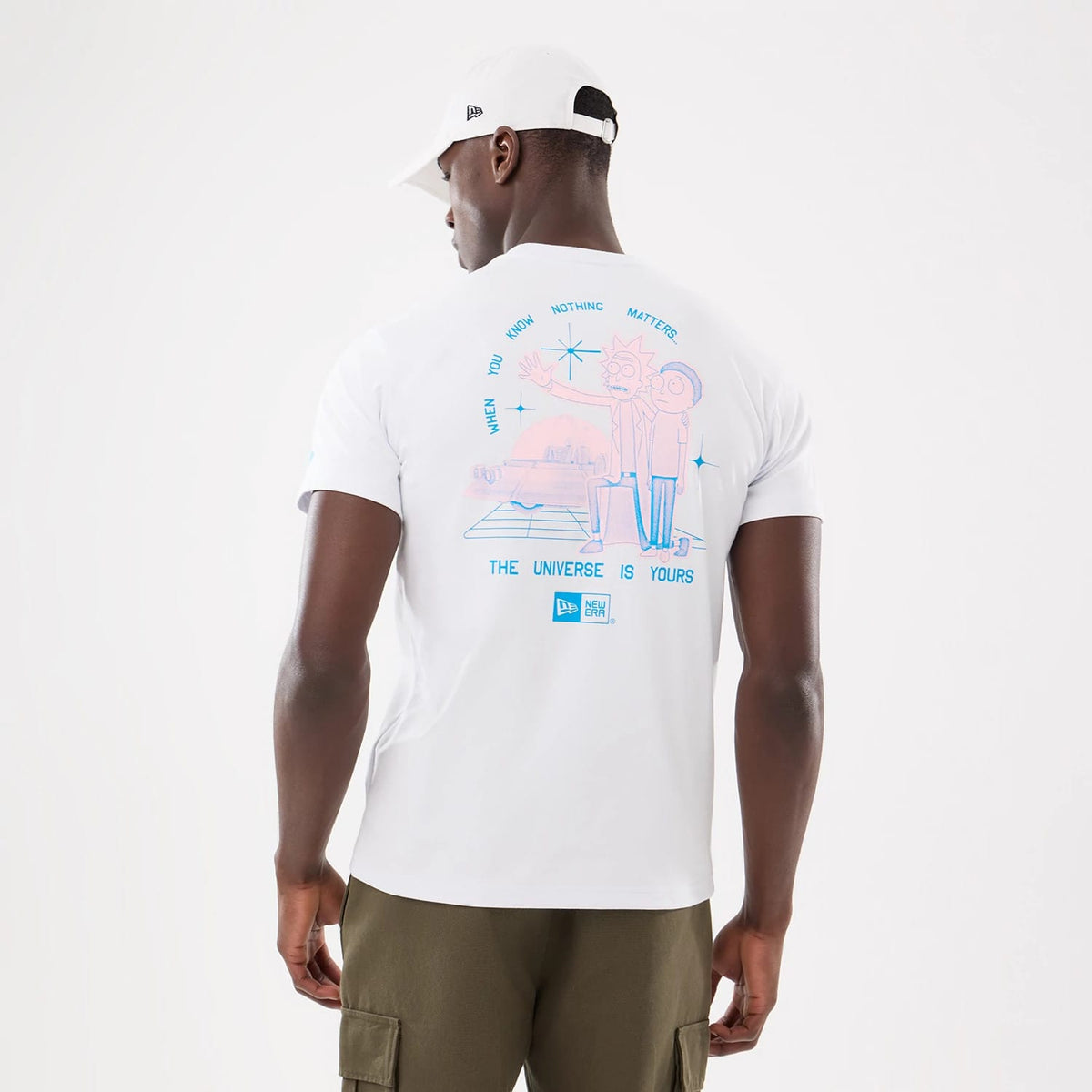 The model is wearing this Rick And Morty T-Shirt in white. 2