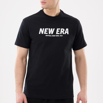 The model is wearing this New Era Basic T-Shirt in black. 3