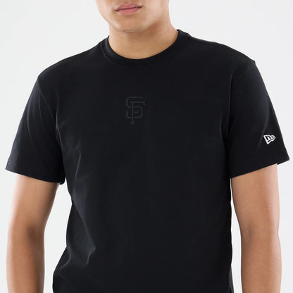 The model is wearing this MLB Cartoon San Francisco Giants T-Shirt in black. 6