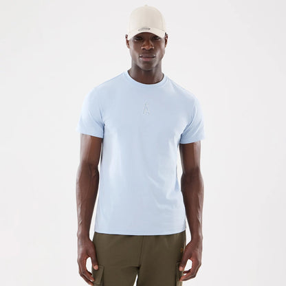The model is wearing this MLB Cartoon LA Angels T-Shirt in blue. 1