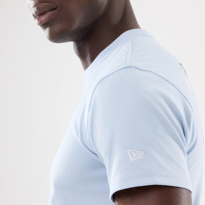 The model is wearing this MLB Cartoon LA Angels T-Shirt in blue. 5