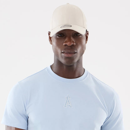 The model is wearing this MLB Cartoon LA Angels T-Shirt in blue. 7
