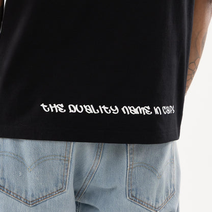 The model is wearing this New Era I Am Original T-Shirt in black. 4