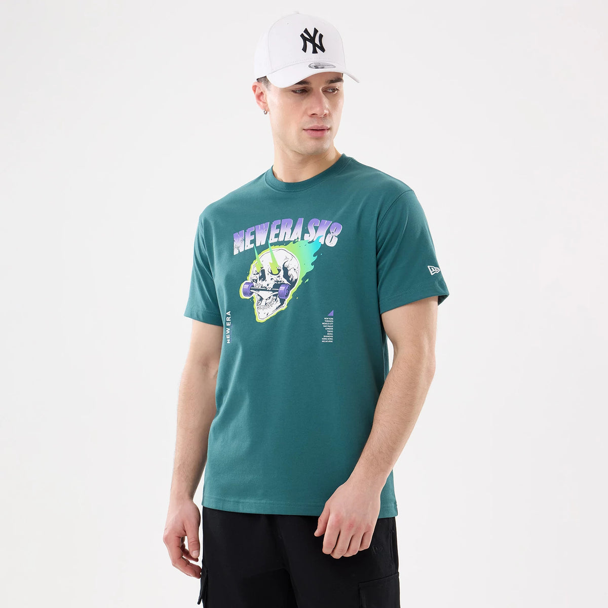 SK8 Graphic Dark Green T Shirt