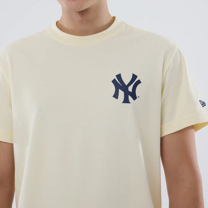 The model is wearing this MLB City Series New York Yankees T-Shirt in cream. 2