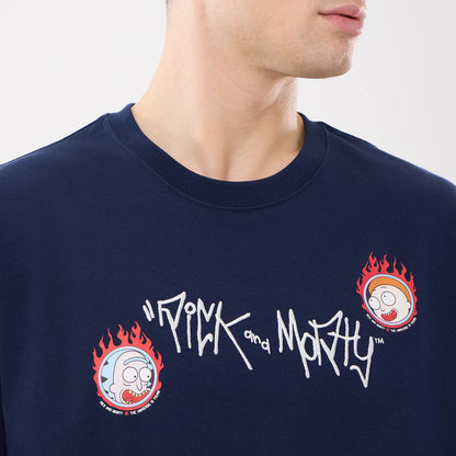 The model is wearing this Rick And Morty T-Shirt in blue. 3