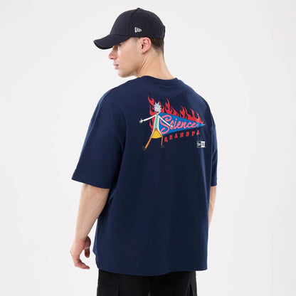 The model is wearing this Rick And Morty T-Shirt in blue. 2
