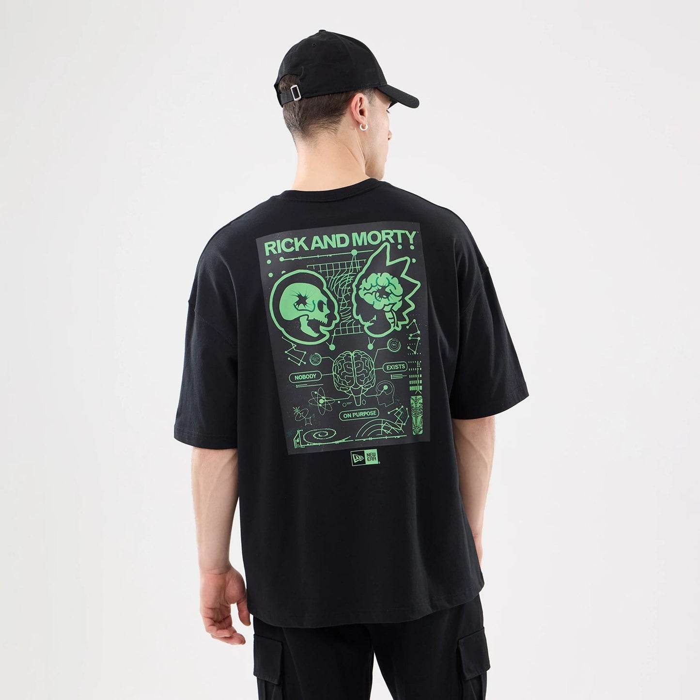 The model is wearing this Rick And Morty T-Shirt in black. 2