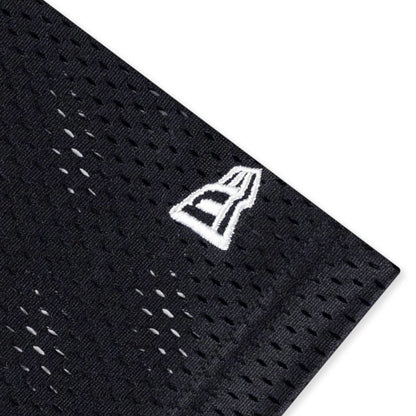 The model is wearing this NFL Mix League Las Vegas Raiders Oversized Mesh T-Shirt in black. 5