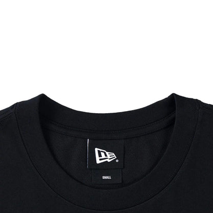 The model is wearing this New Era Skate Is Life Graphic Oversized T-Shirt in black. 4