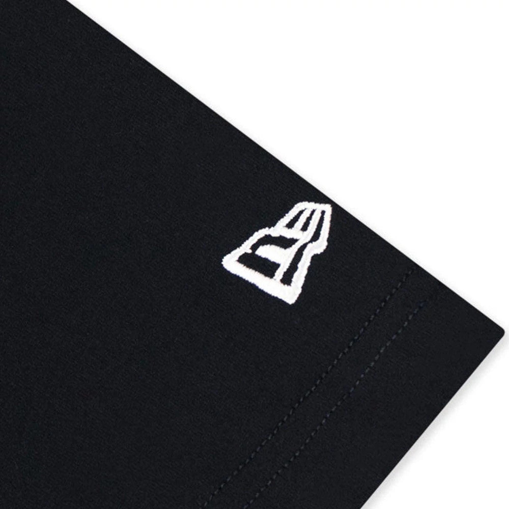 The model is wearing this New Era Skate Is Life Graphic Oversized T-Shirt in black. 5