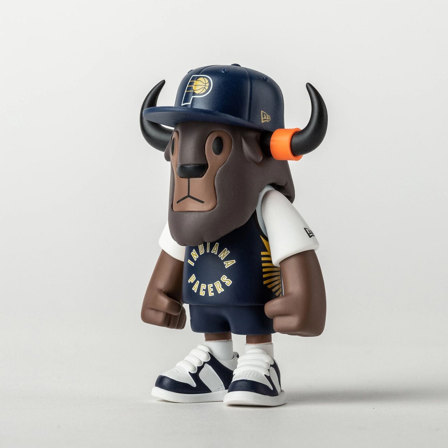Pictured is this NBA 2025 Indiana Pacers Mini Buffalo Figure in navy. 2