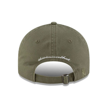 Pictured is this Thisisneverthat X MLB New York Yankees Retro Crown 9FIFTY cap in dark green. 4