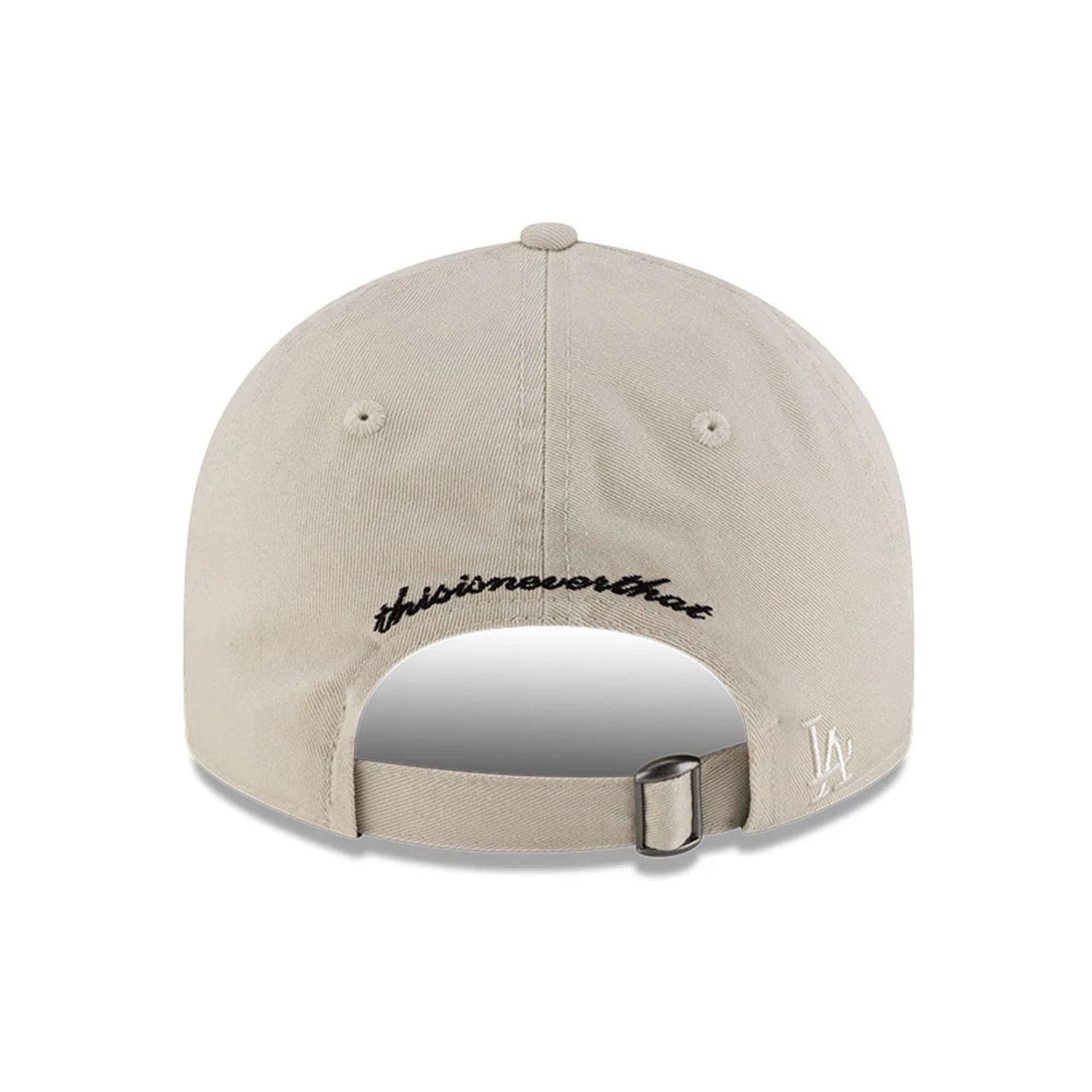 Pictured is this Thisisneverthat X MLB LA Dodgers Retro Crown 9FIFTY cap in cream . 4