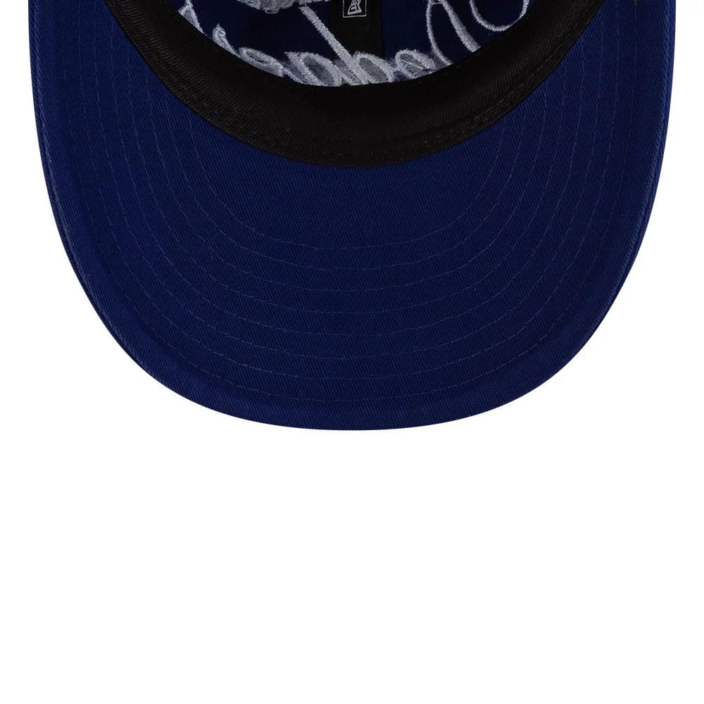 Pictured is this Thisisneverthat X MLB LA Dodgers Retro Crown 9FIFTY cap in dark blue. 7