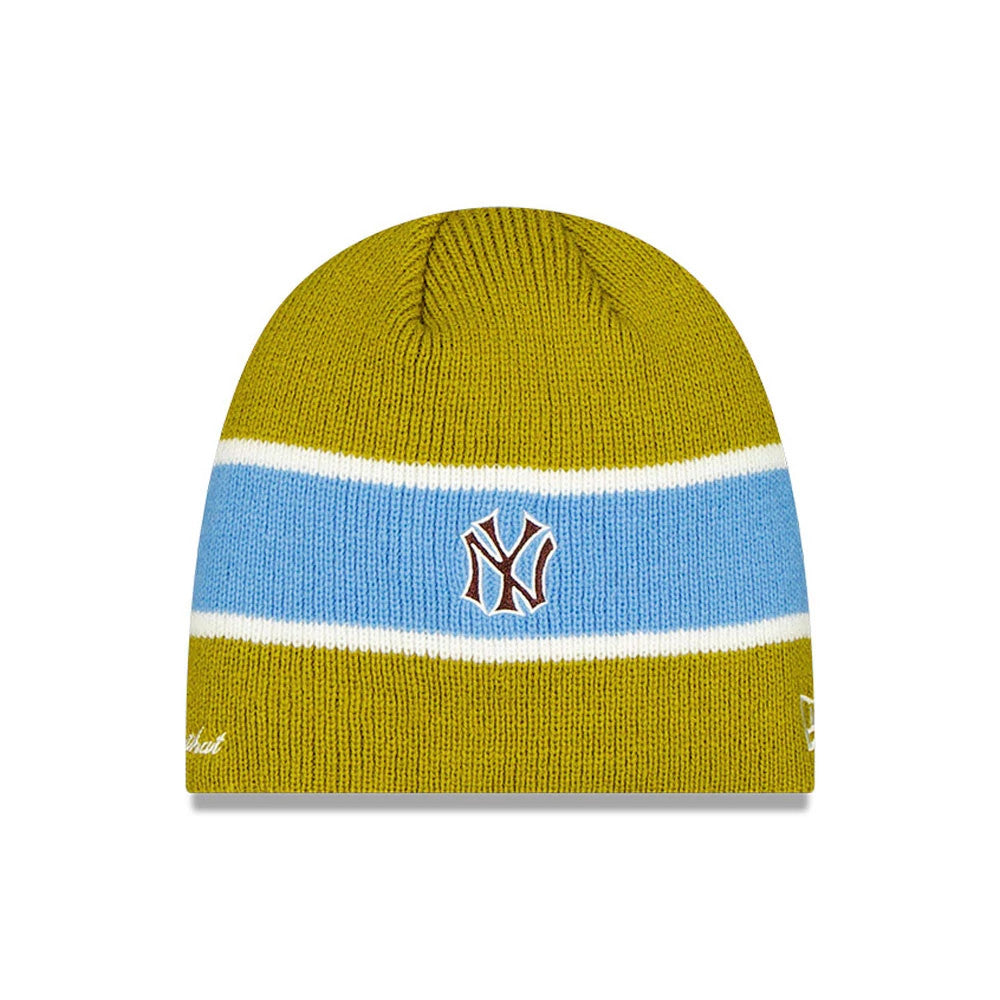 Pictured is this Thisisneverthat X MLB New York Yankees Beanie hat in green. 1