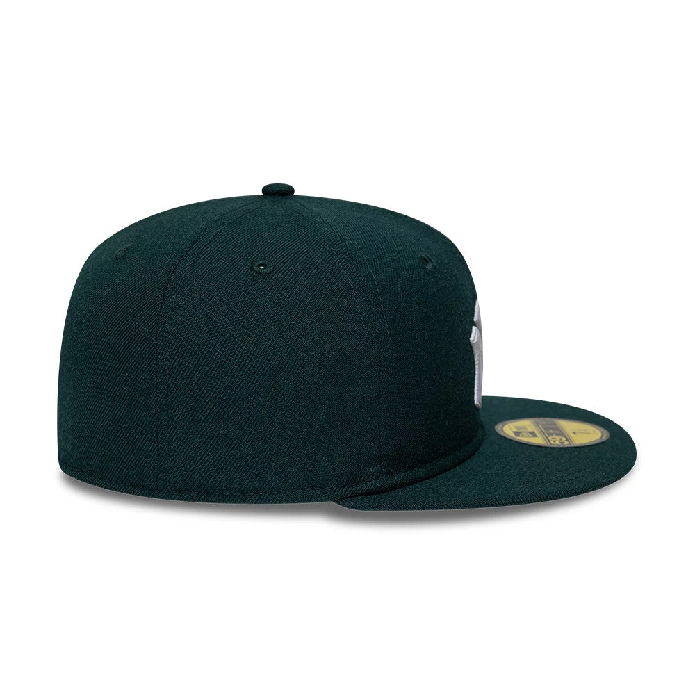 Pictured is this MLB Reserve New York Yankees 59FIFTY Fitted cap in dark green. 6