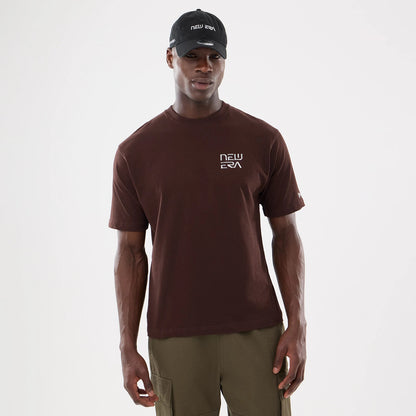 The model is wearing this Hajime Sorayama X MLB San Diego Padres T-Shirt in Dark Brown. 1