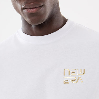 The model is wearing this Hajime Sorayama X MLB LA Dodgers T-Shirt in white. 3