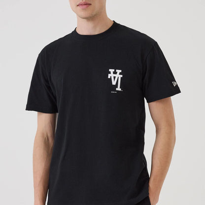 The model is wearing this MLB Upside Down LA Dodgers T-Shirt in black. 5