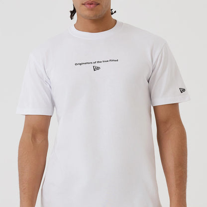 The model is wearing this New Era Circle T-Shirt in white. 6